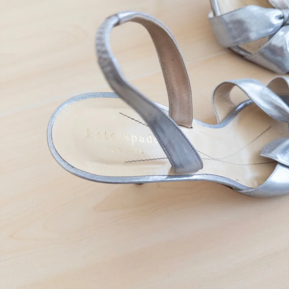 kate spade metallic silver